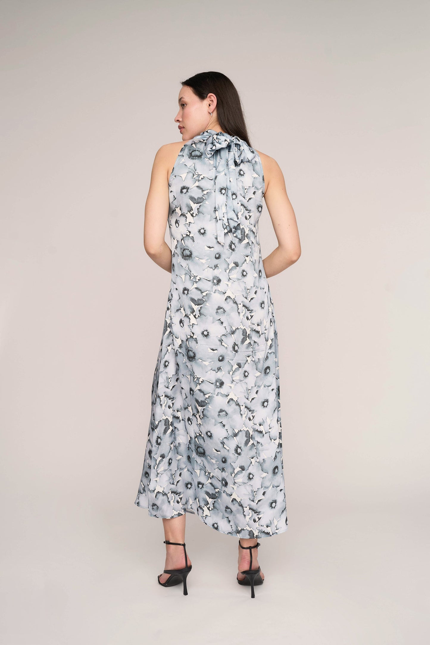 Elizabeth Halter Neck Maxi Dress