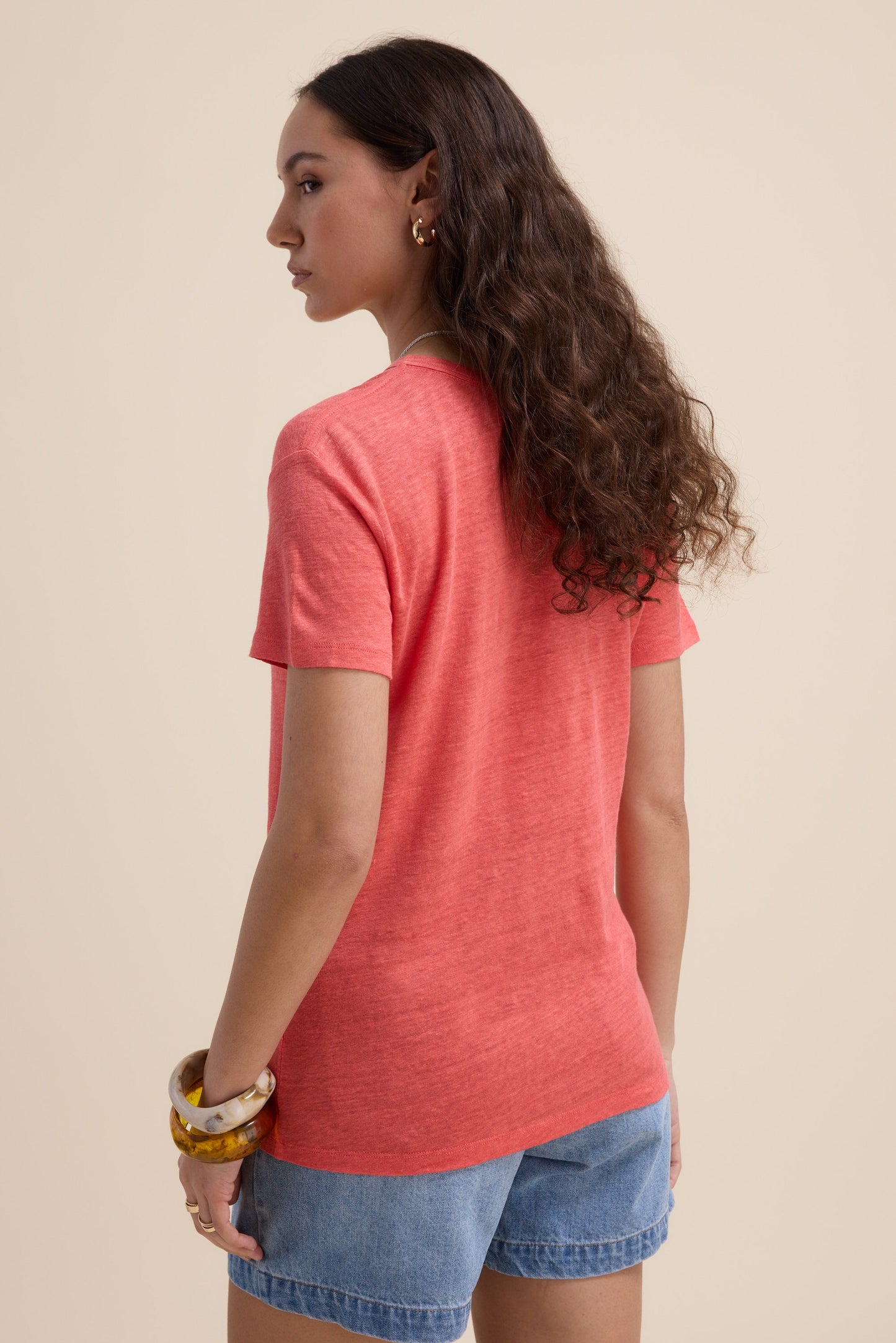 Elementary Linen Crew Neck Tee