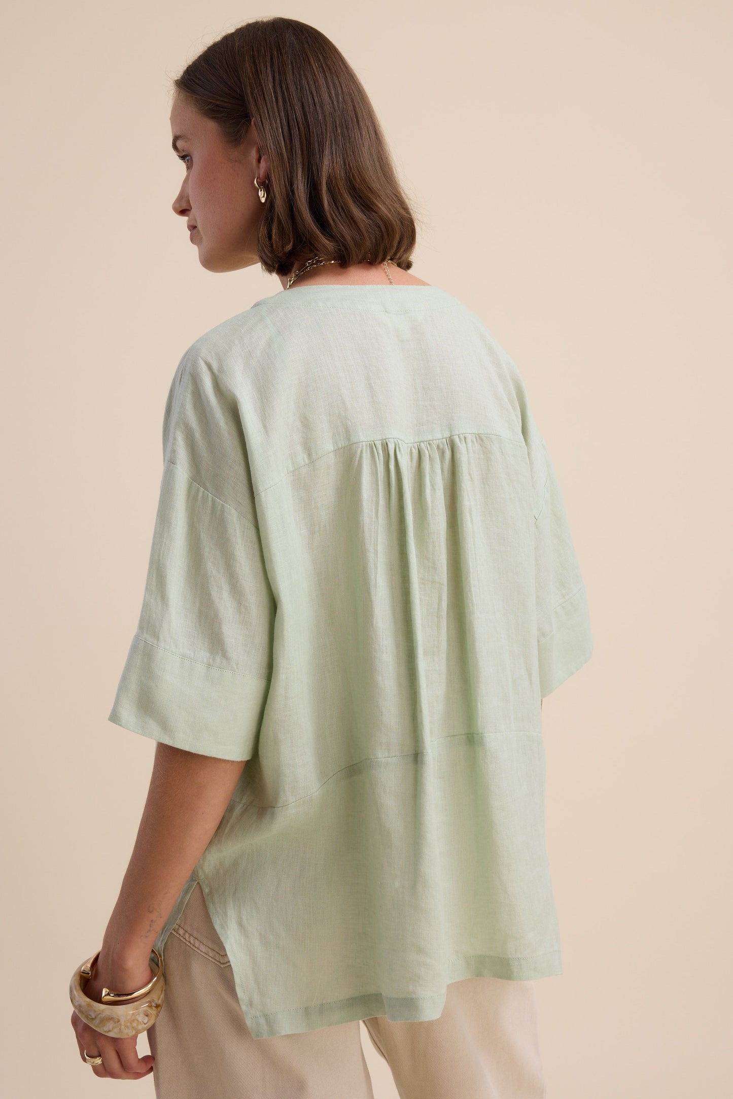 Elementary Oversized V Neck Top