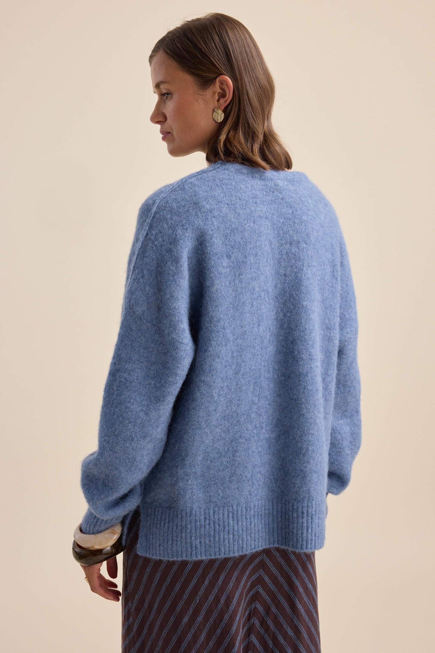 The Luxe Whisper Relaxed V Neck Sweater
