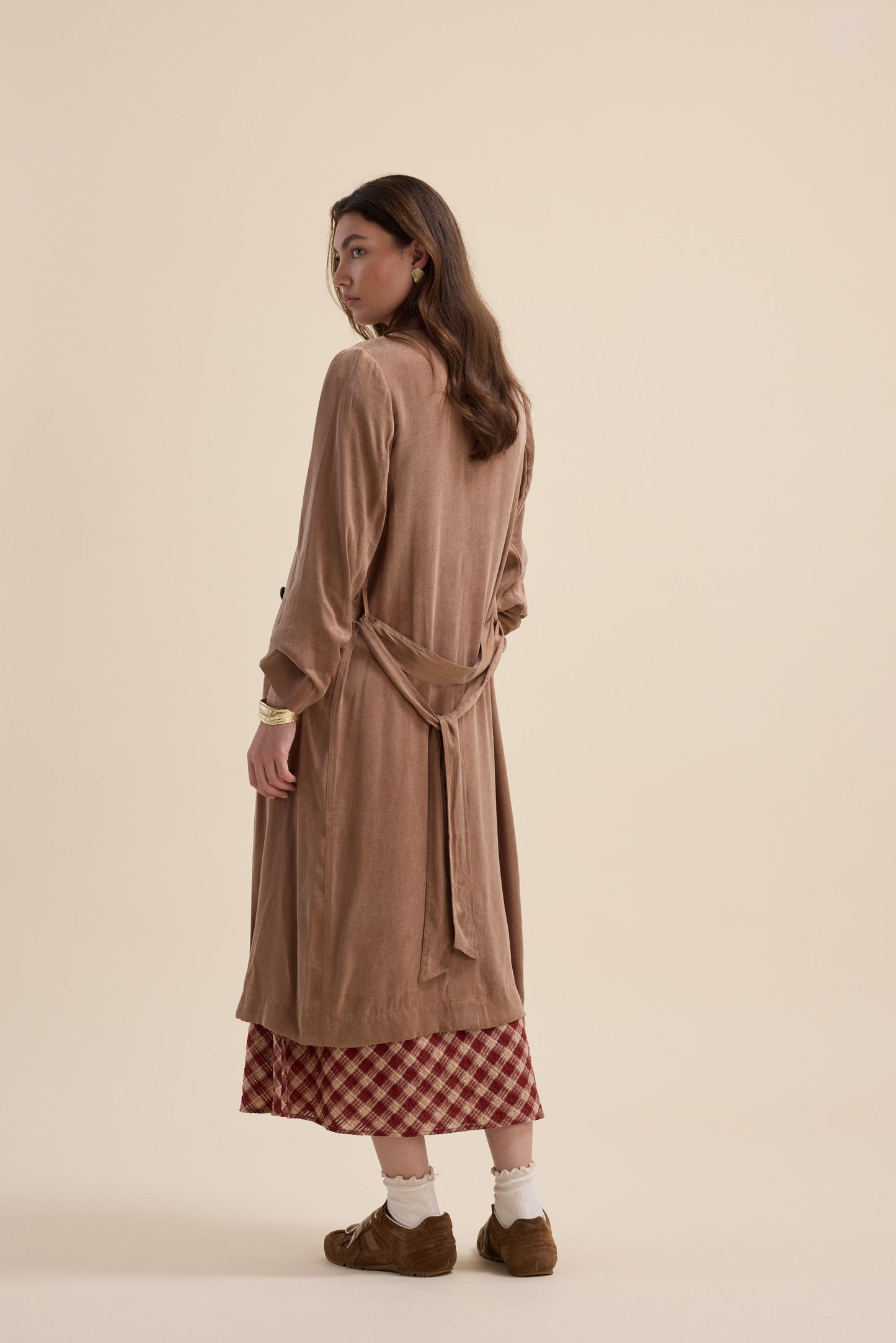 Brooke Draped Trench Coat
