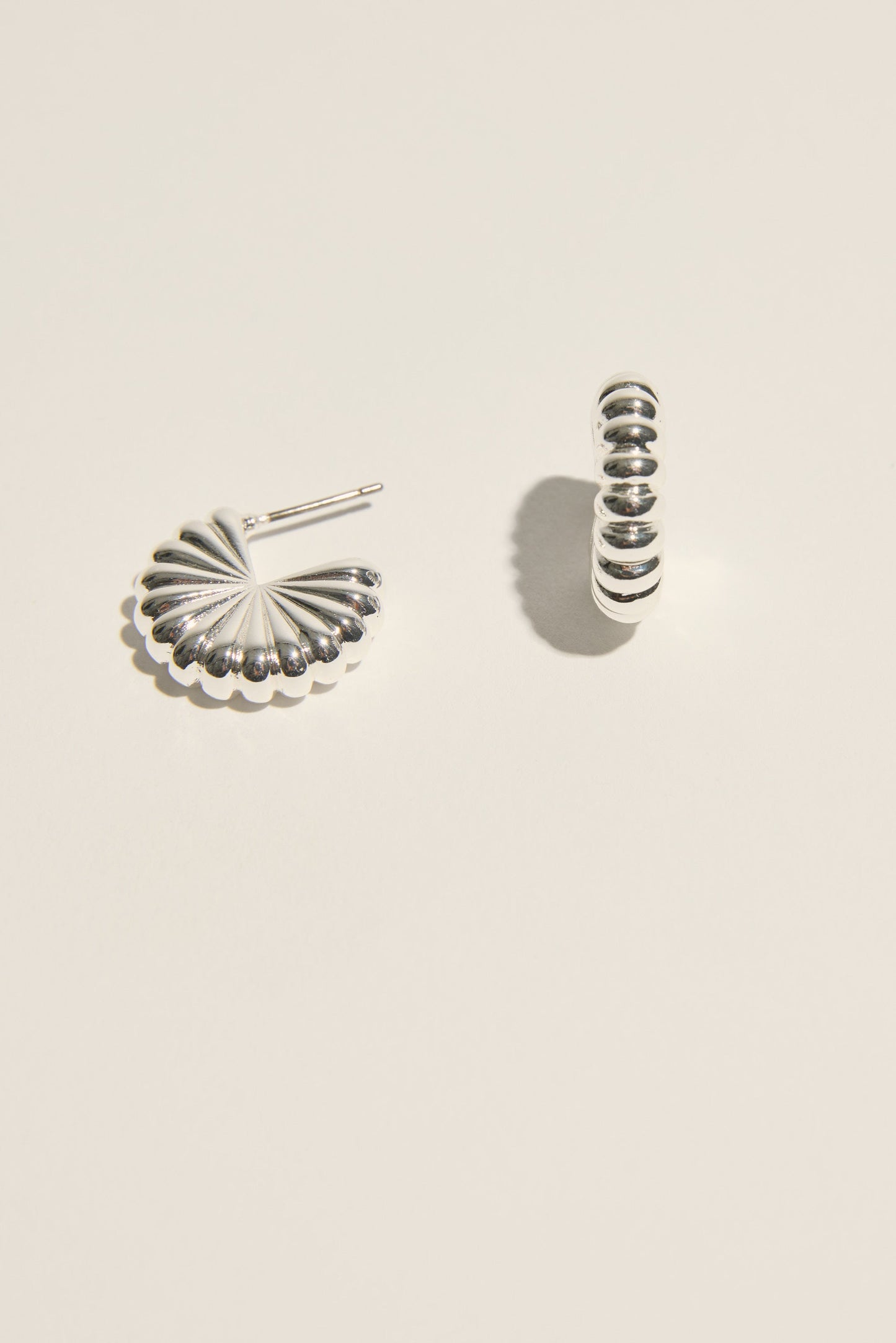 Atelier 19 Fluted Hoop Earrings
