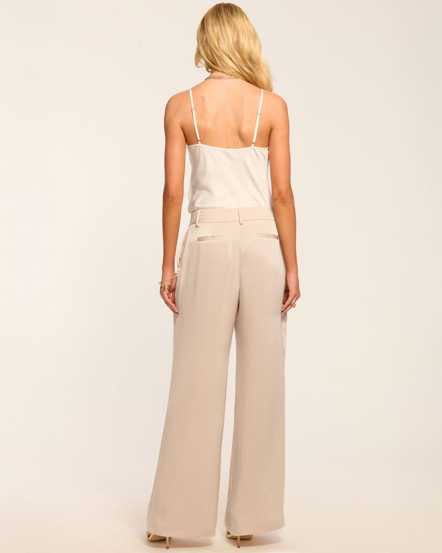 Oscar Pleated Wide Leg Pant