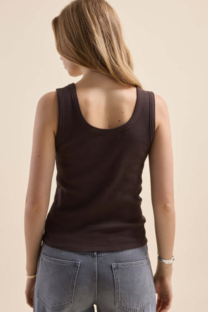 Sophie Organic Cotton Ribbed Tank