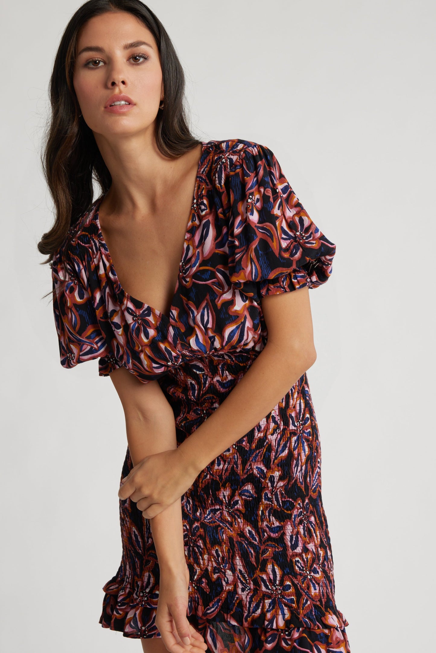Lillian Shirred Dress