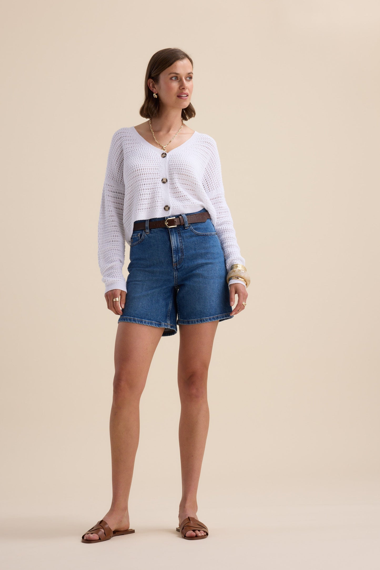 Elementary Pointelle Cardigan
