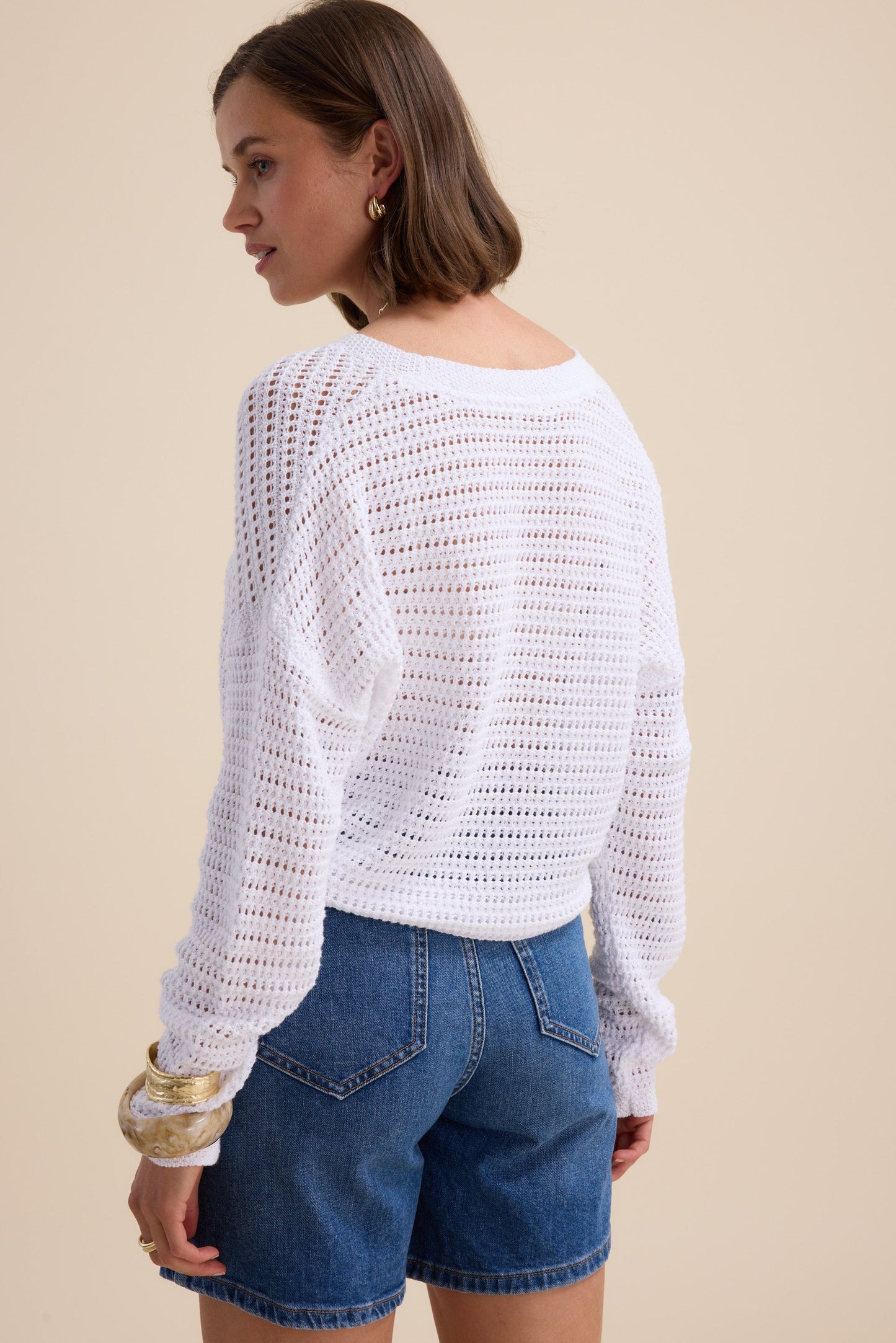 Elementary Pointelle Cardigan