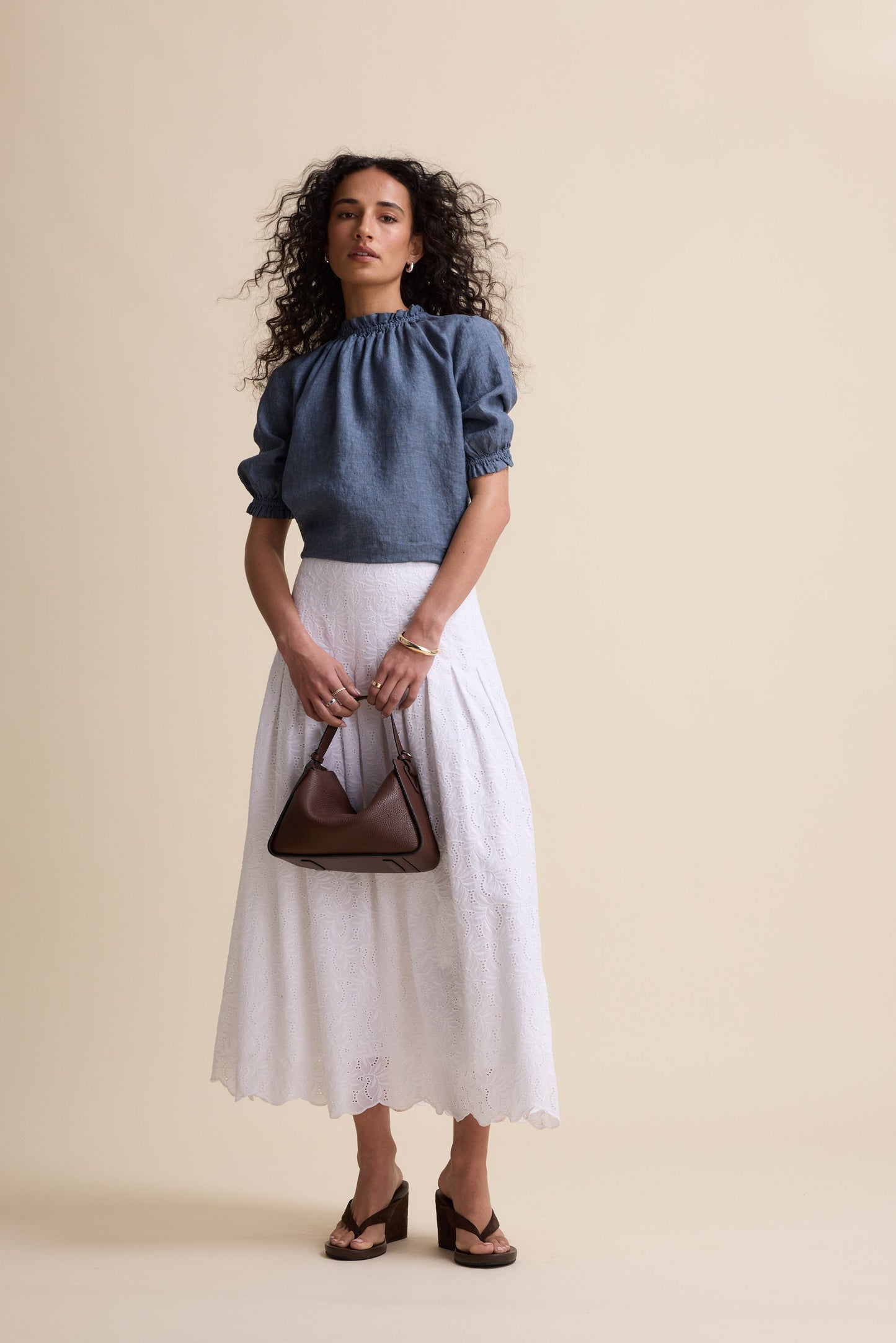 The Frill Detail Short Sleeve Blouse