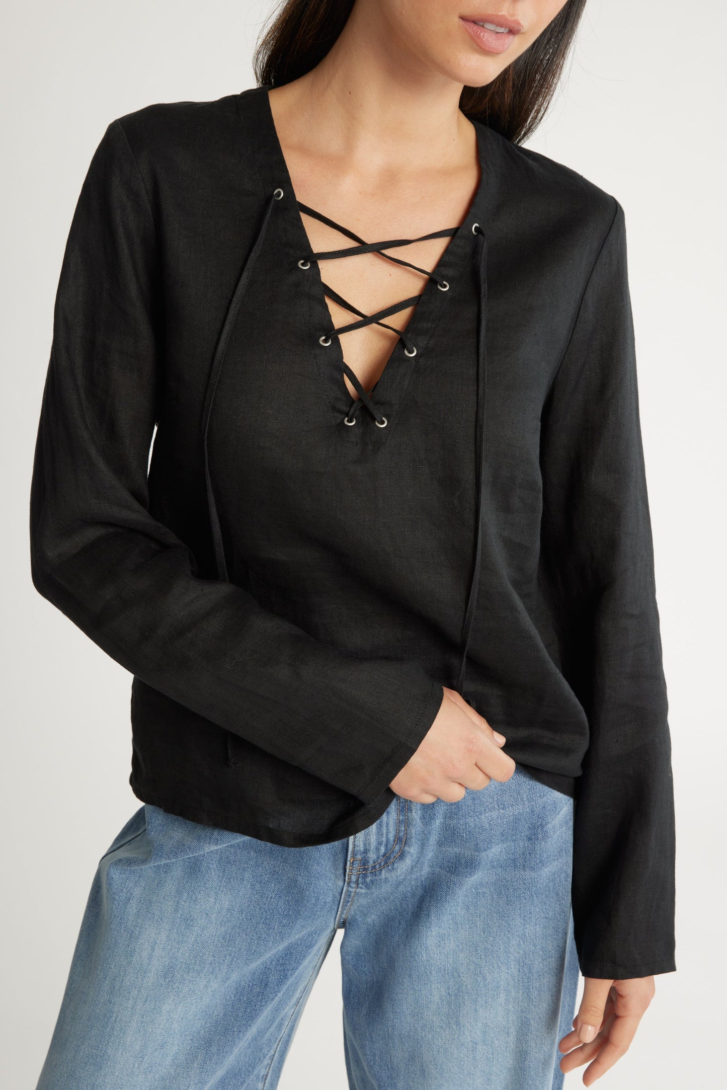 Lucia Tie Detail Top