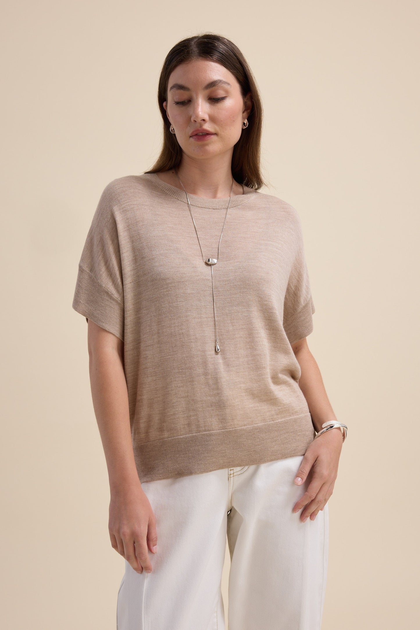 The Merino Silk Knit Tee