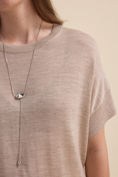 The Merino Silk Knit Tee