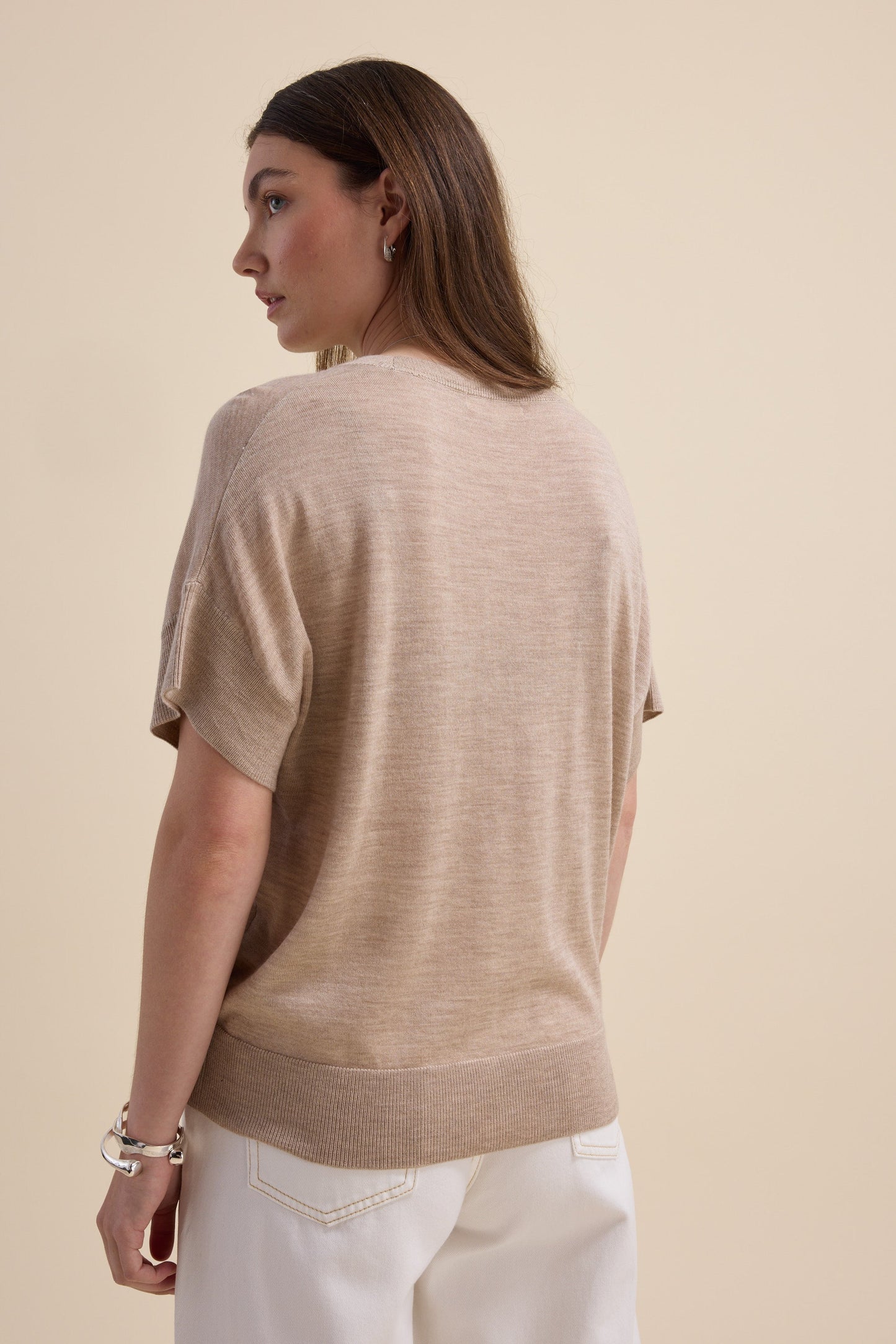 The Merino Silk Knit Tee