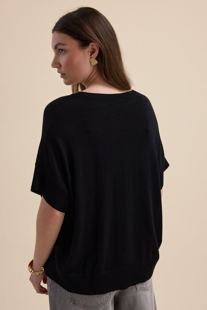 The Merino Silk Knit Tee