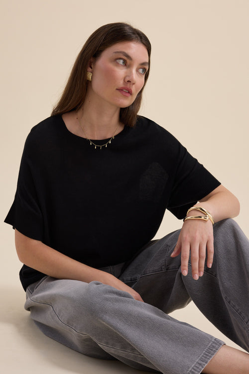 The Merino Silk Knit Tee