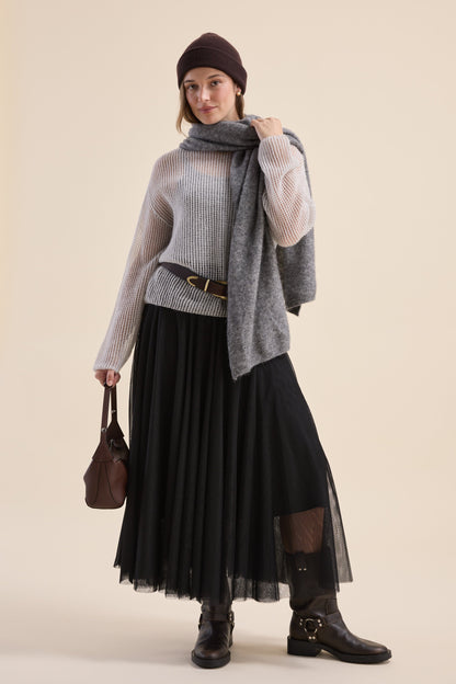 Aubrie Knit Detail Sweater