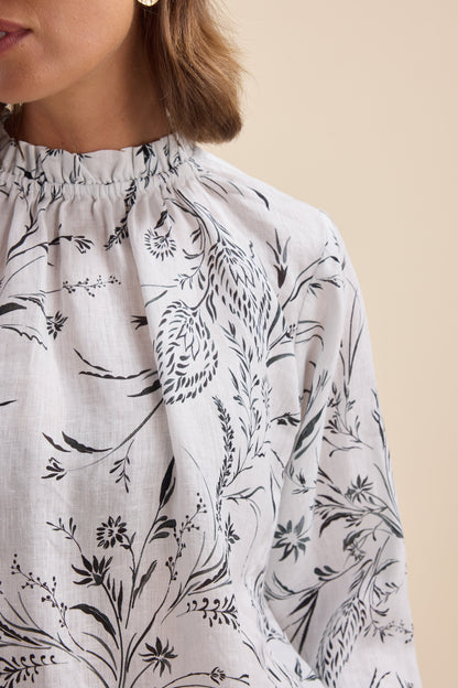 The Frill Detail Long Sleeve Blouse