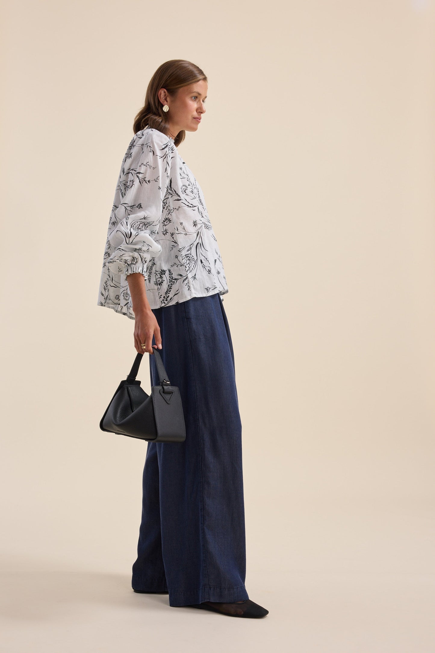 The Frill Detail Long Sleeve Blouse