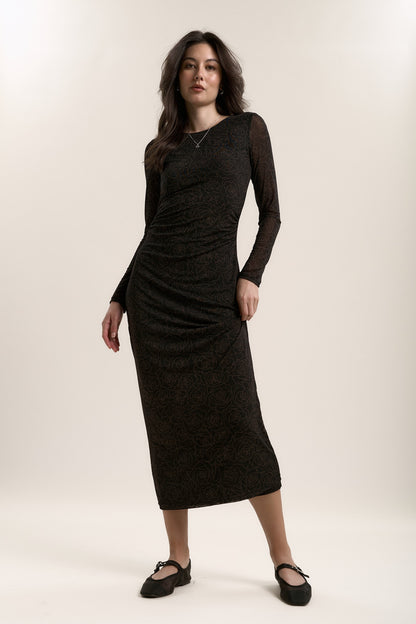 Samara Long Sleeve Mesh Dress