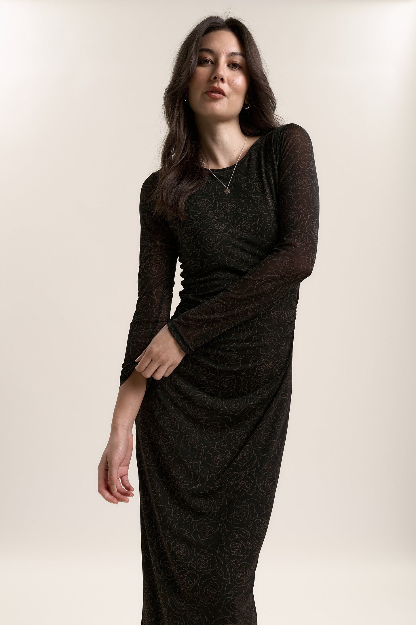Samara Long Sleeve Mesh Dress