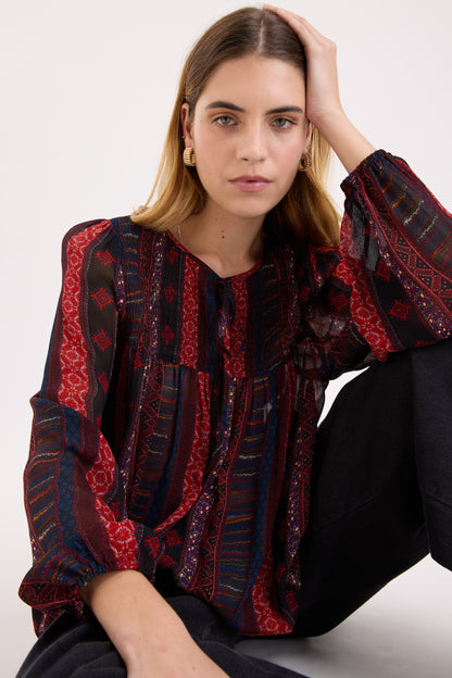 Lorelai Shirred Detail Blouse