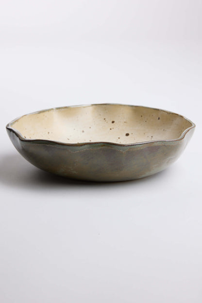Magnolia Lane Ruffled Edge Salad Bowl