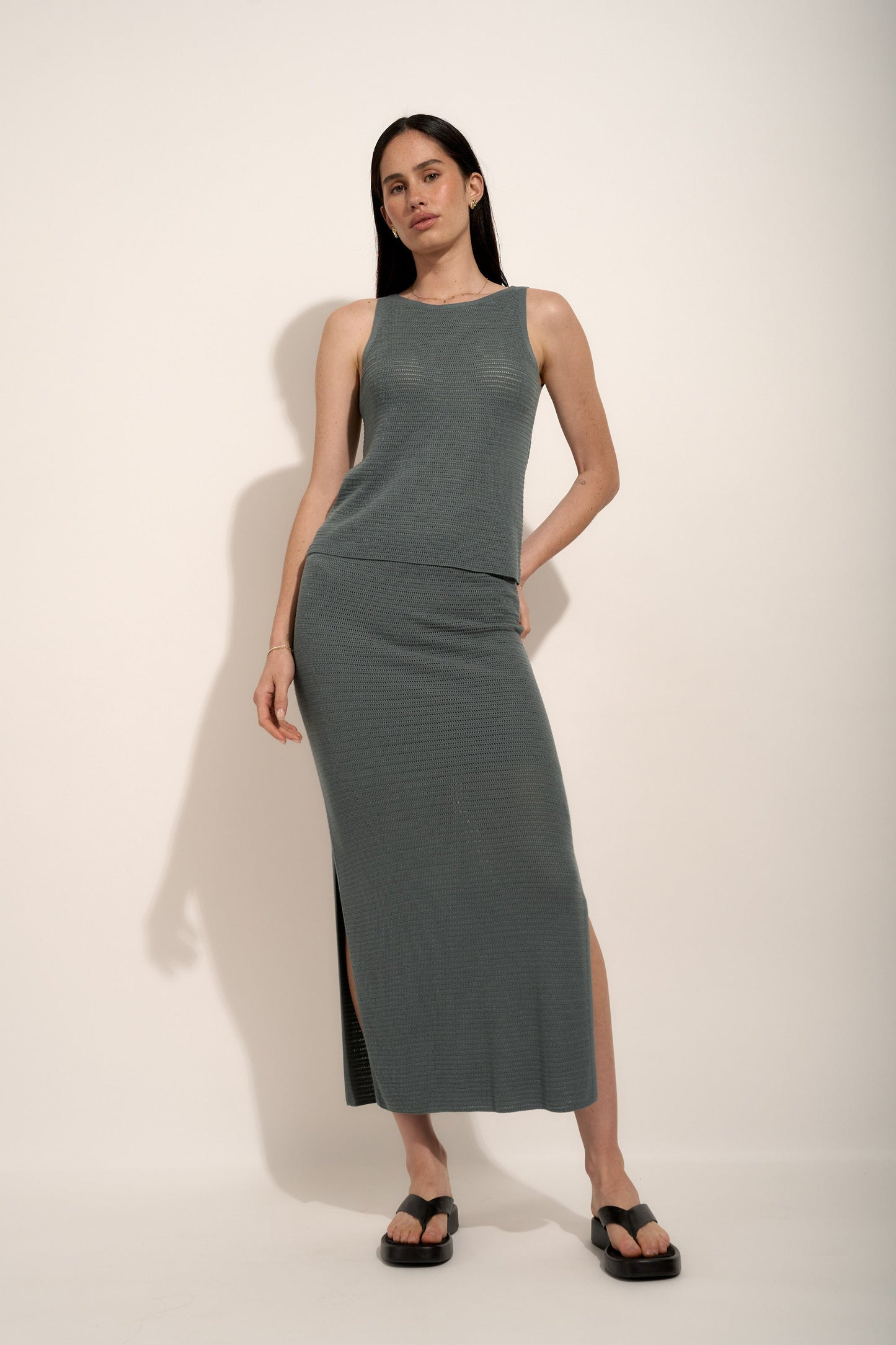 Saylor Knitted Maxi Skirt