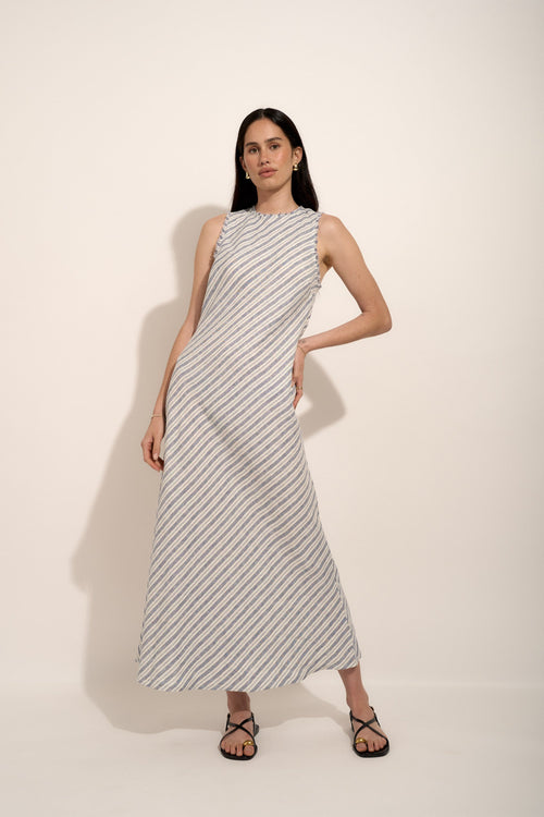 Maui Striped Maxi Dress