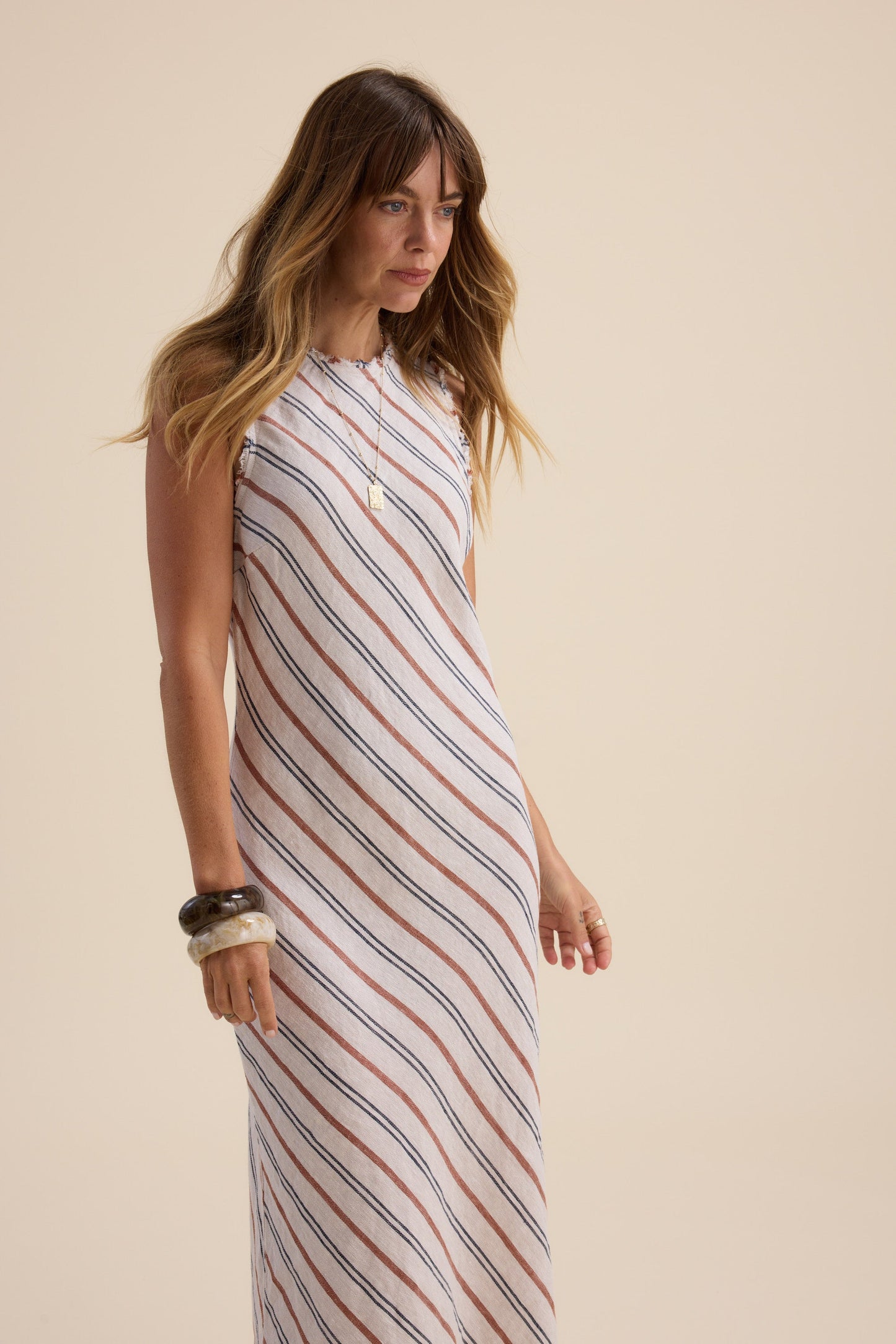 Elementary Maui Striped Maxi Dress