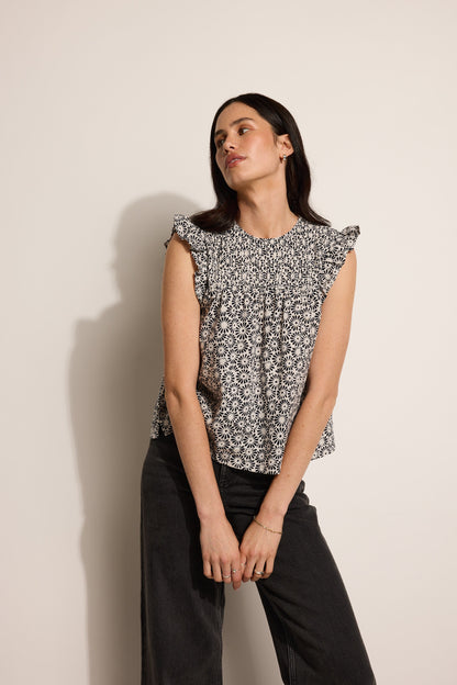 Sophie Pleat Detail Top