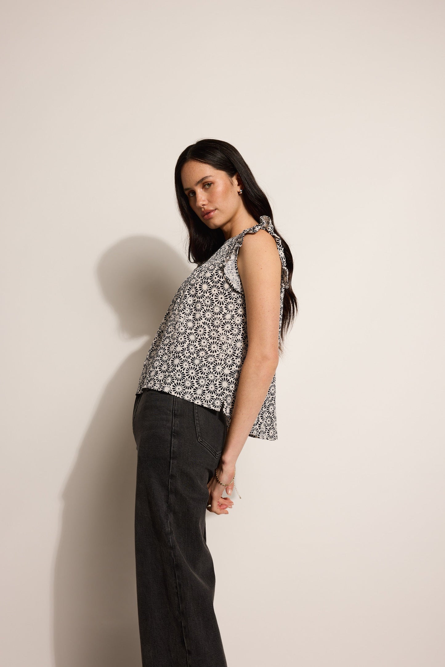 Sophie Pleat Detail Top