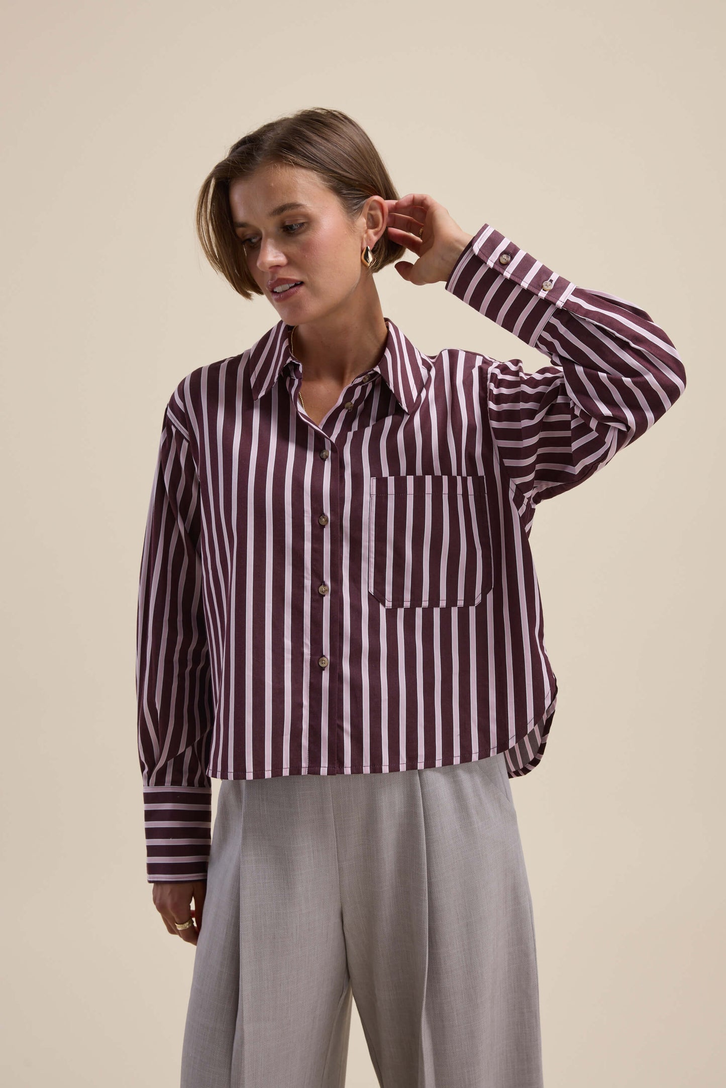 Leah Stripe Detail Shirt