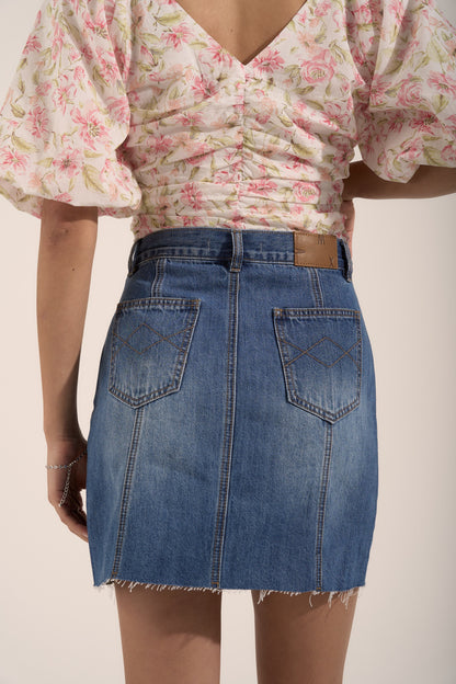 Killarney Denim Mini Skirt