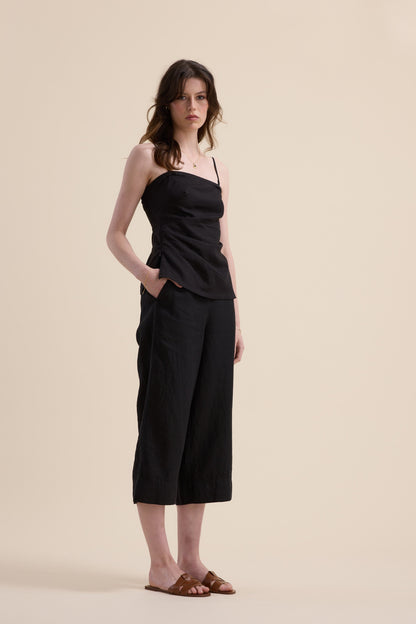 High Tide Linen Crop Pants