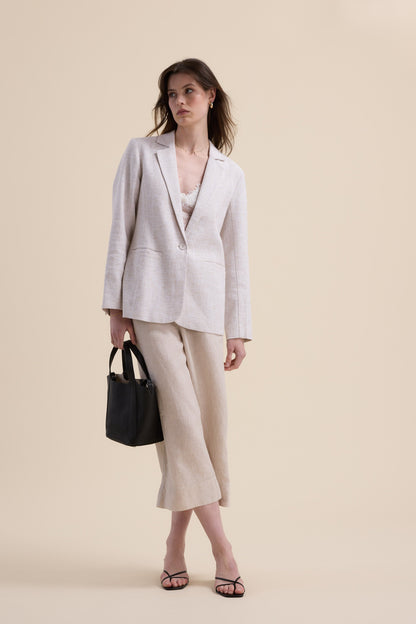 High Tide Linen Crop Pants