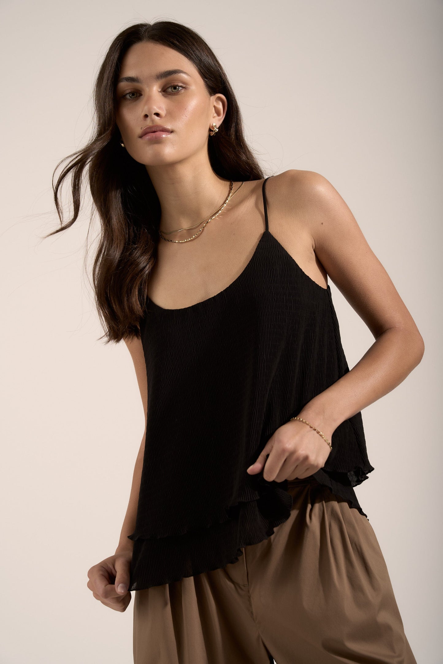 Polly Pleat Detail Top