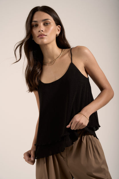 Polly Pleat Detail Top