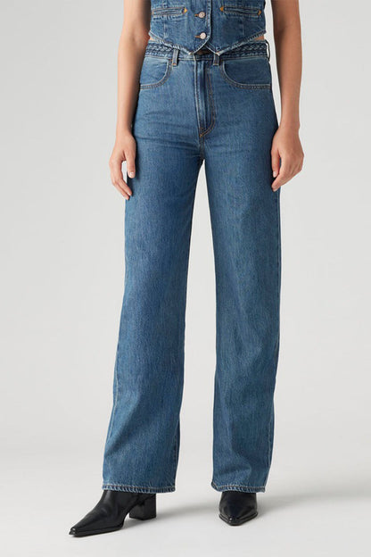 Levi's Ribcage Braided Wide Leg Jeans
