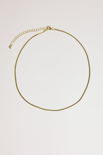 Atelier 19 Flat Snake Chain Necklace