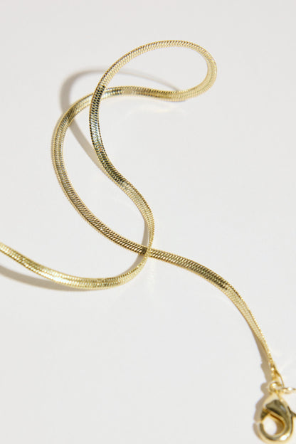 Atelier 19 Flat Snake Chain Necklace