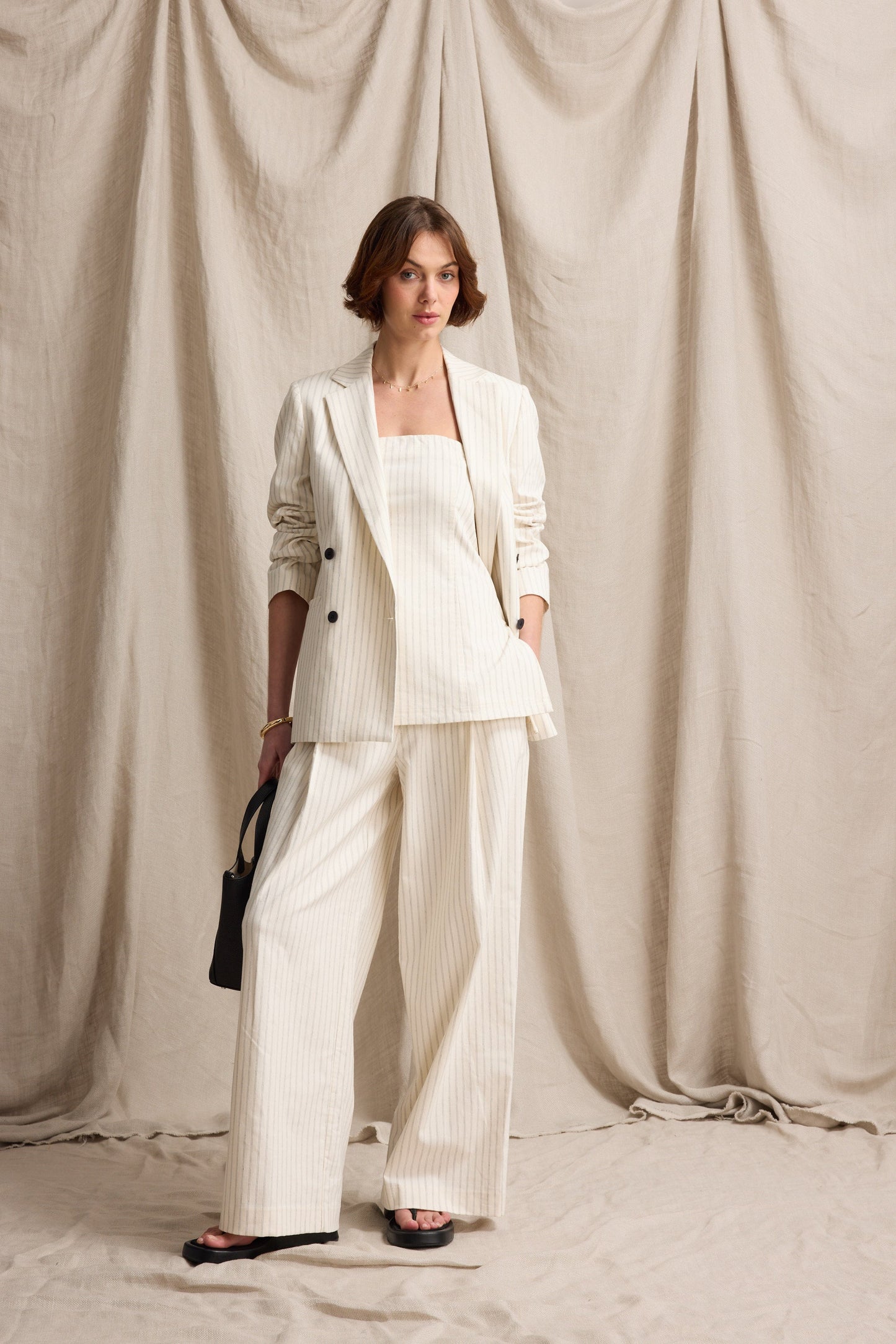 Jade Linen Blend Pants