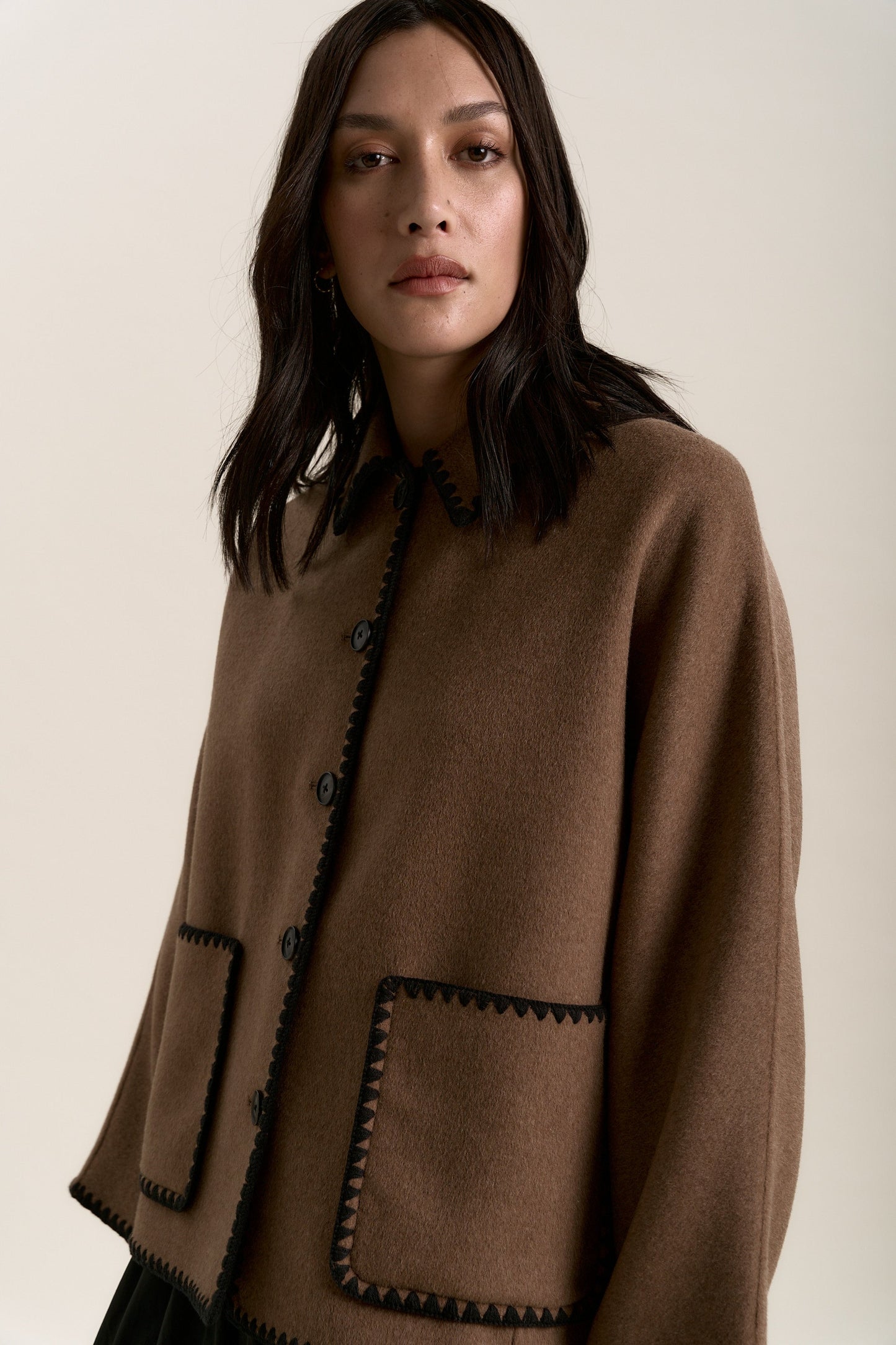 The Contrast Stitch Coat