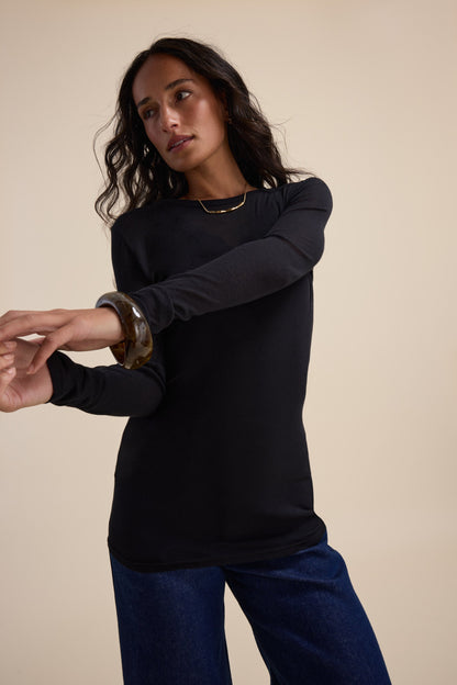 The Sheer Layering Crew Top