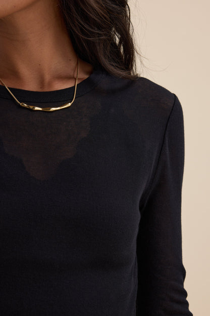 The Sheer Layering Crew Top
