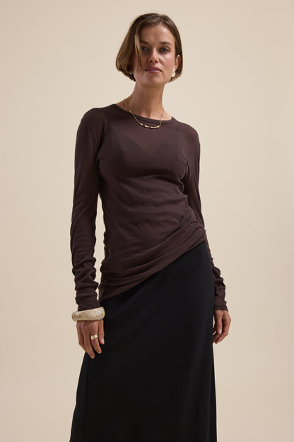 The Sheer Layering Crew Top