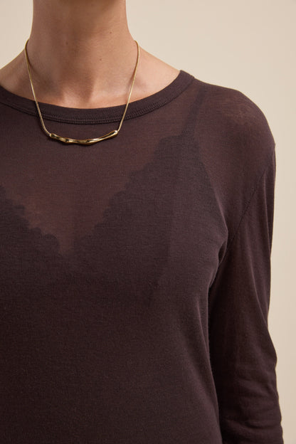 The Sheer Layering Crew Top