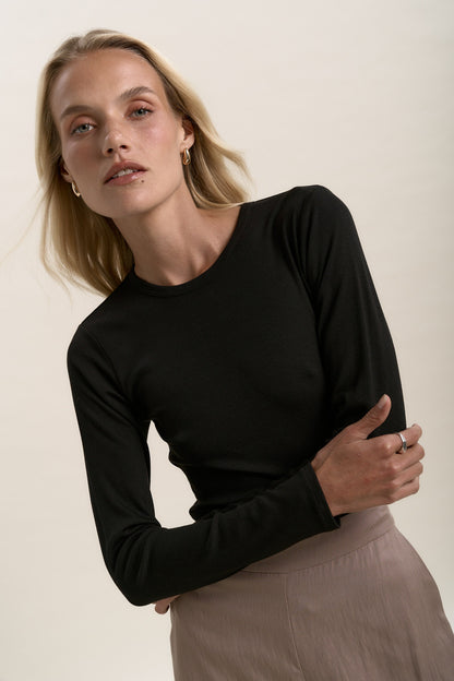 Elementary Basics Long Sleeve Rib Tee