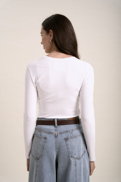 Elementary Basics Long Sleeve Rib Tee