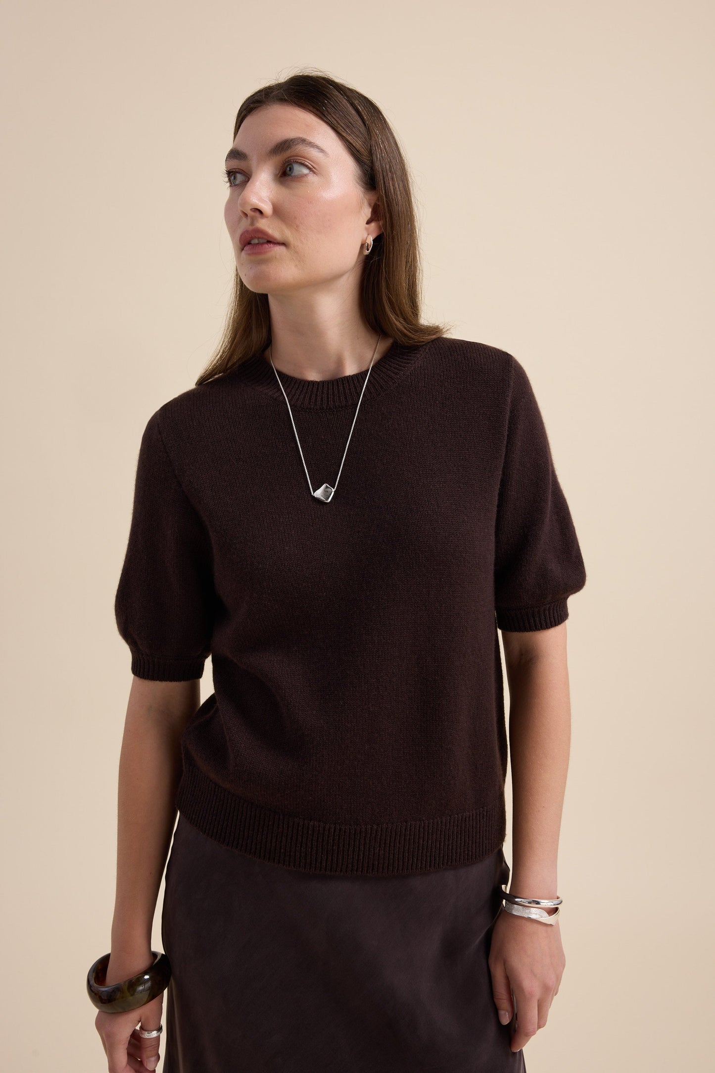 Elementary Cashmere Blend Tee Shirt