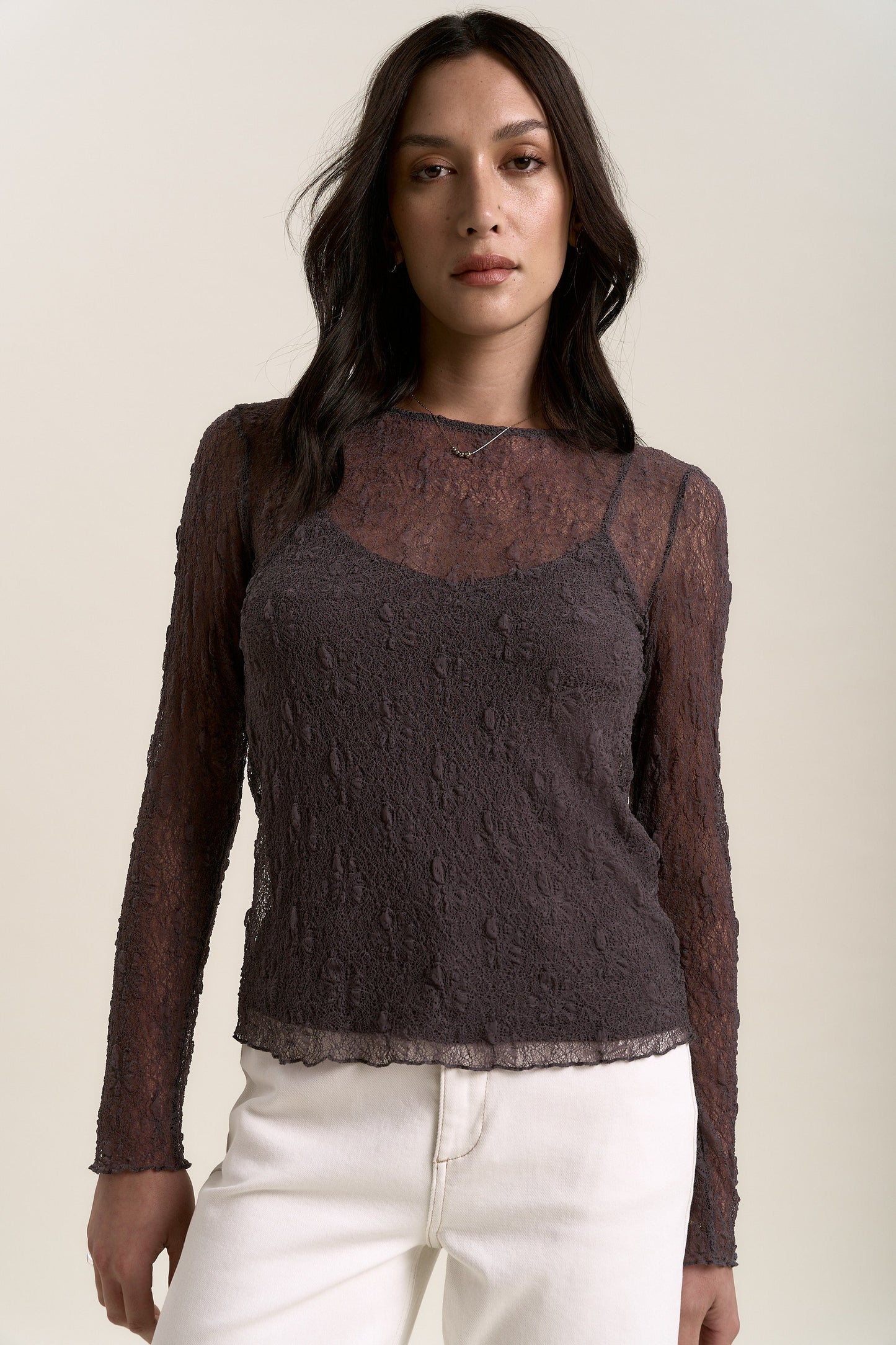 Lavender Lace Top