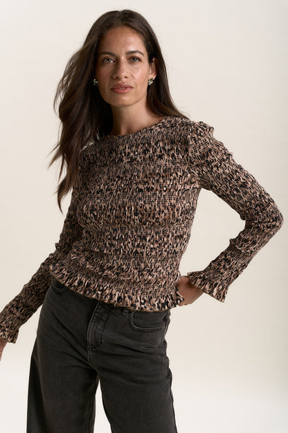 Candice Shirred Top